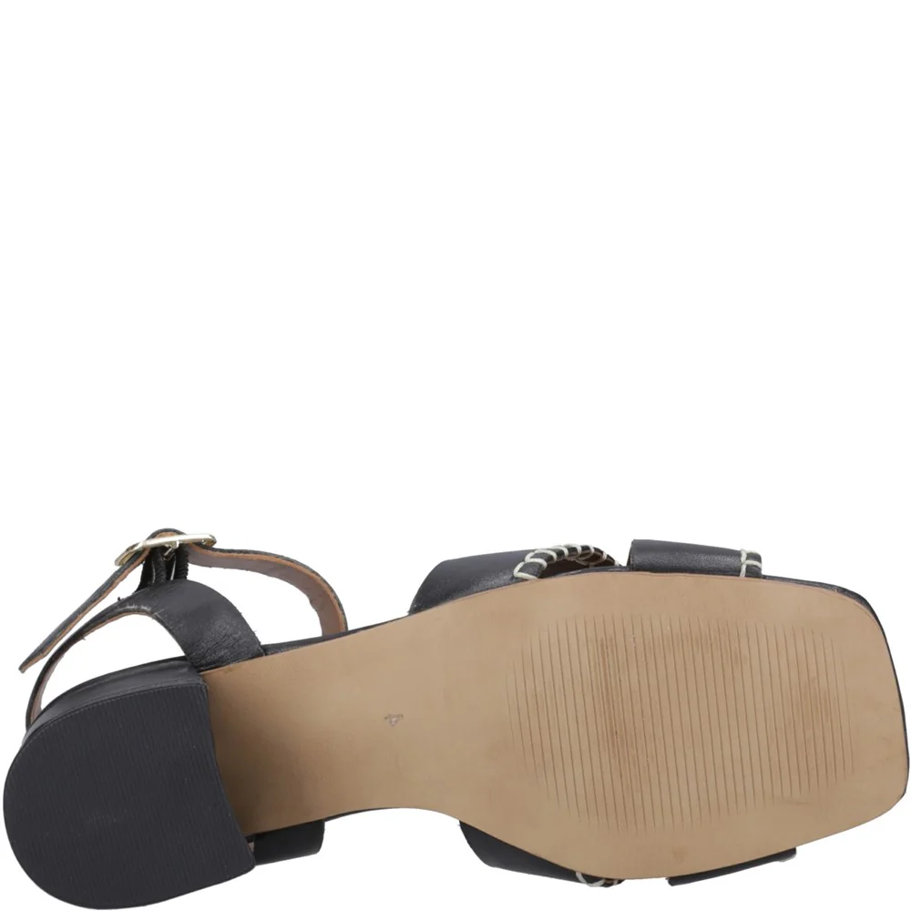 Black Lyla Heeled Sandals - Image 3