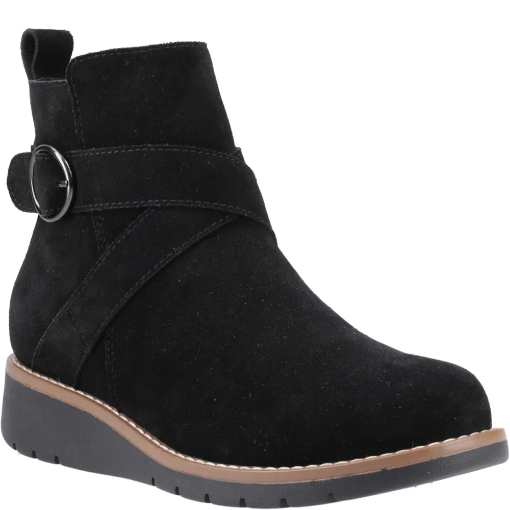 Black Lyra Buckle Boots