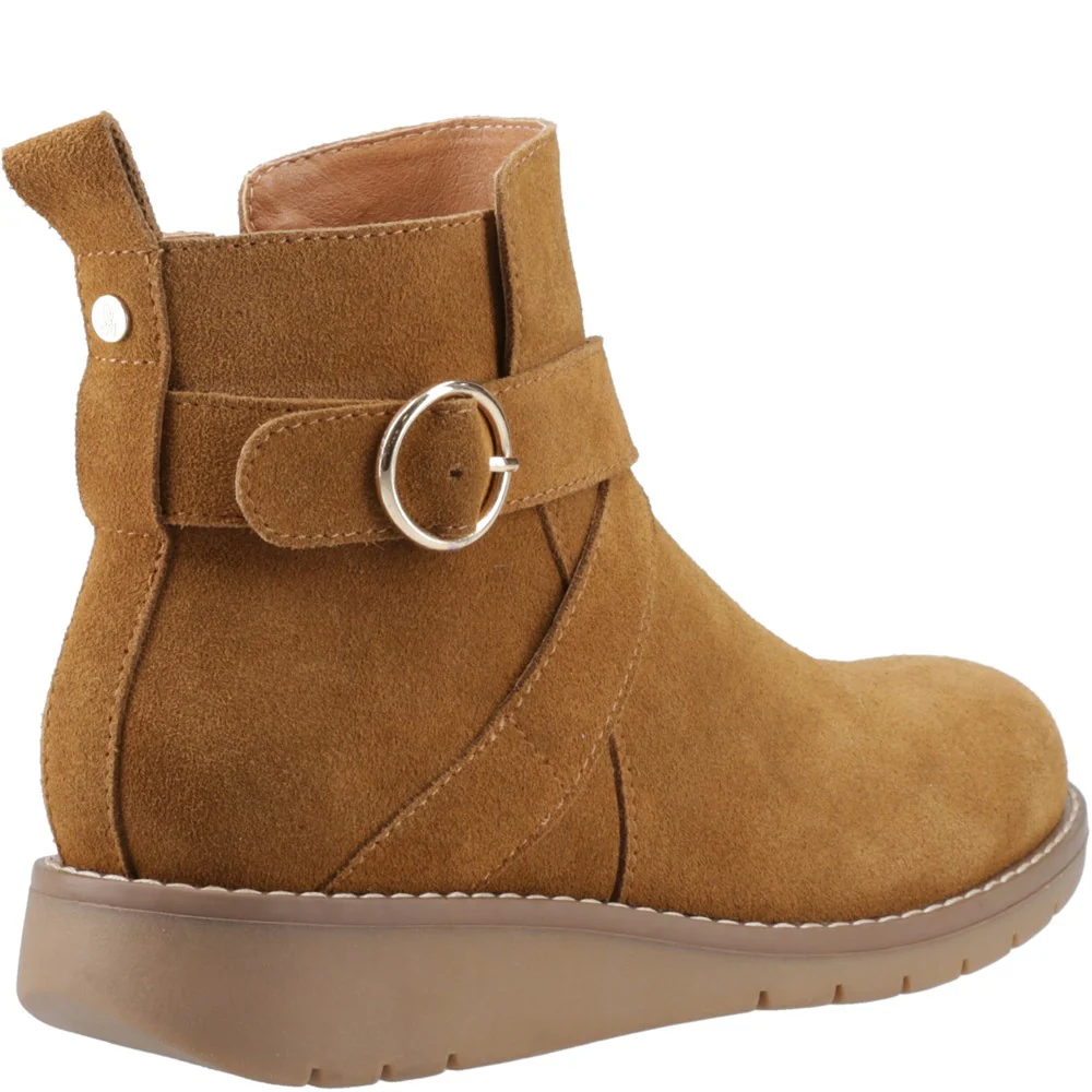 Tan Lyra Buckle Boots - Image 2