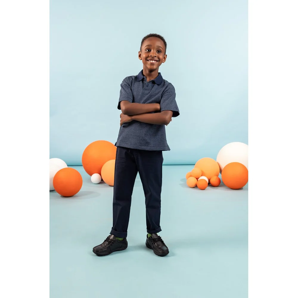 Black Mackenzie Junior School Shoes - Image 2