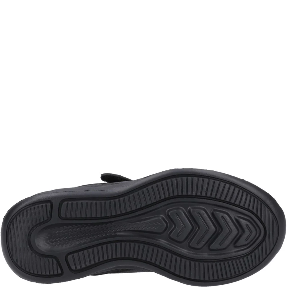 Black XL Marling Bungee Lace Senior XL School Shoes - Image 3