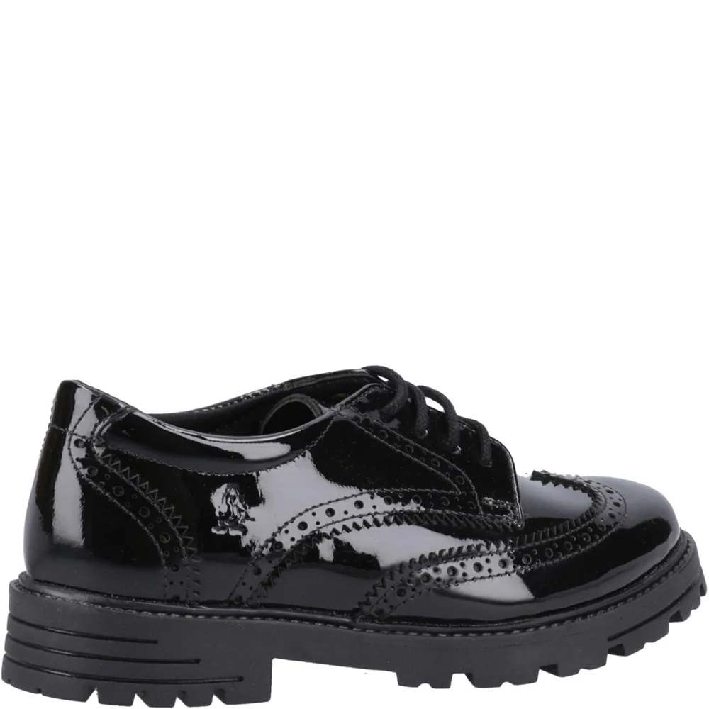 Black Maxine Patent Junior School Shoes - Image 2