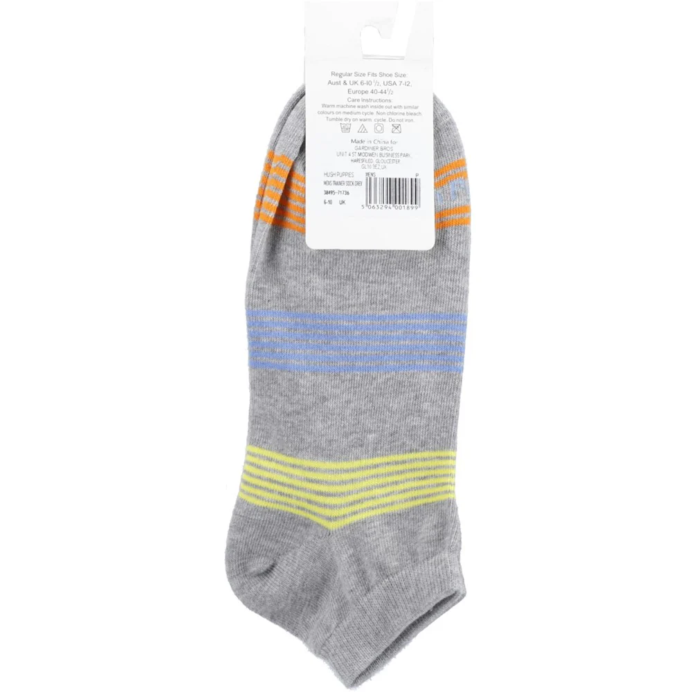 Grey Mens Trainer Socks - Image 2