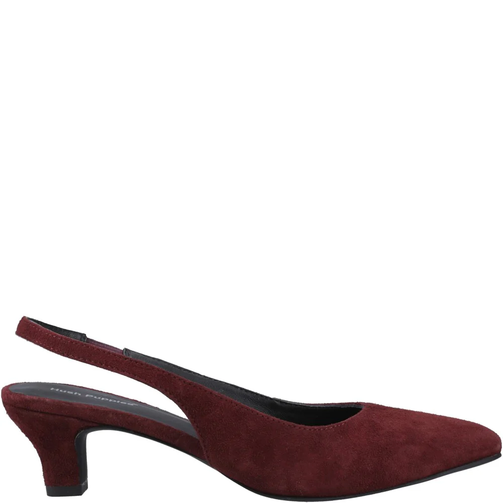 Bordeaux Nahla Suede Kitten Heels - Image 5