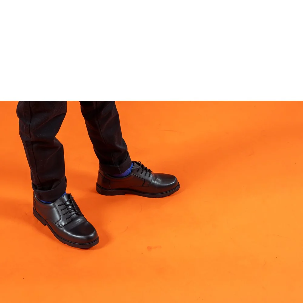 Black Oliver Senior School Shoes - Image 5