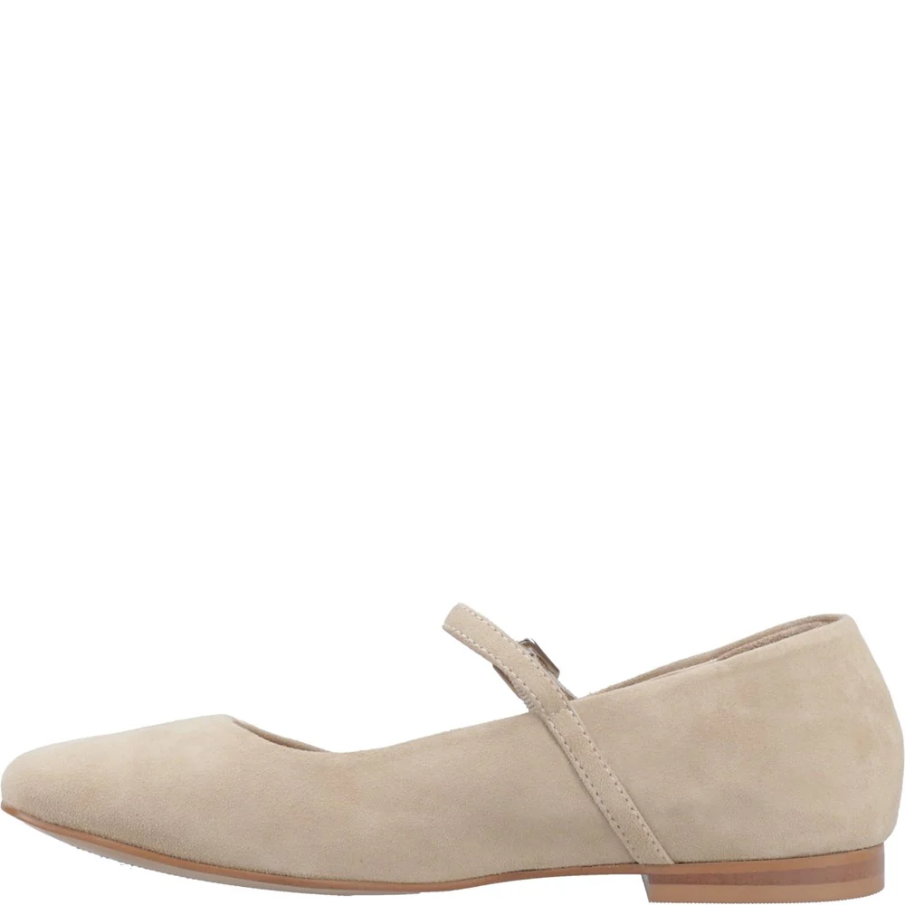 Taupe Pasha Suede Ballerinas - Image 4