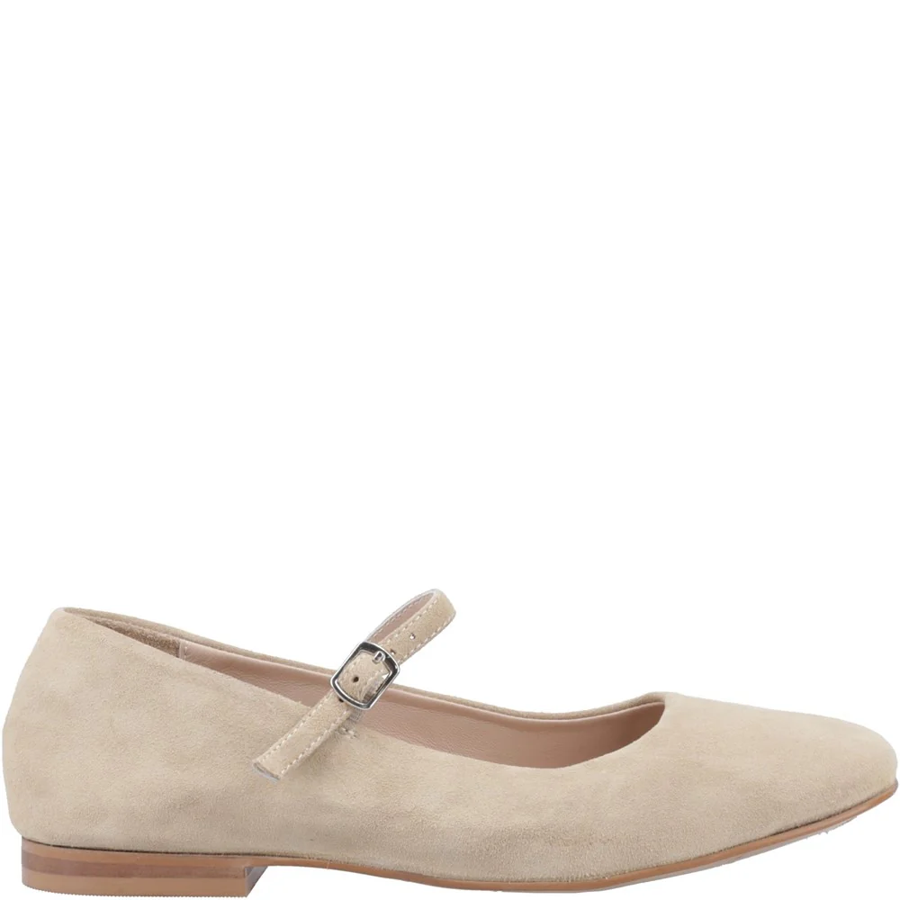 Taupe Pasha Suede Ballerinas - Image 5