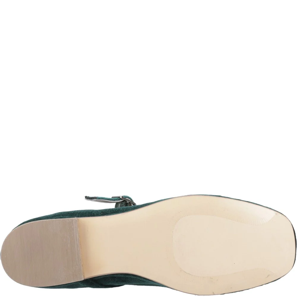 Jade Pasha Velvet Ballerinas - Image 3