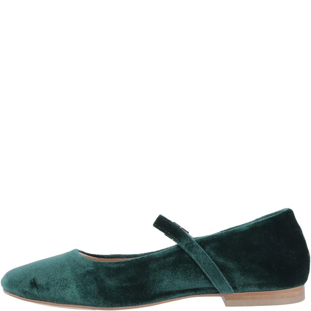Jade Pasha Velvet Ballerinas - Image 4
