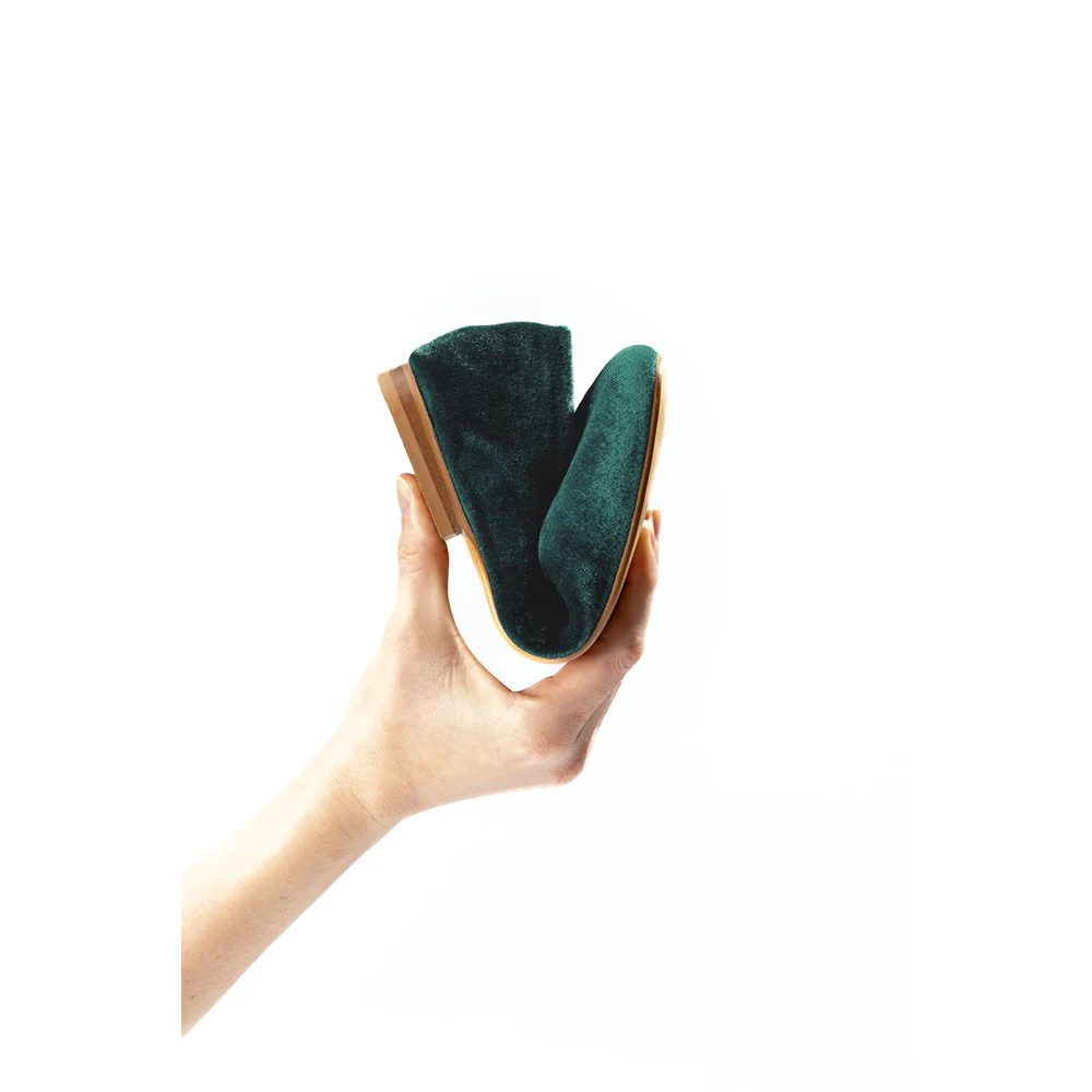 Jade Pasha Velvet Ballerinas - Image 6