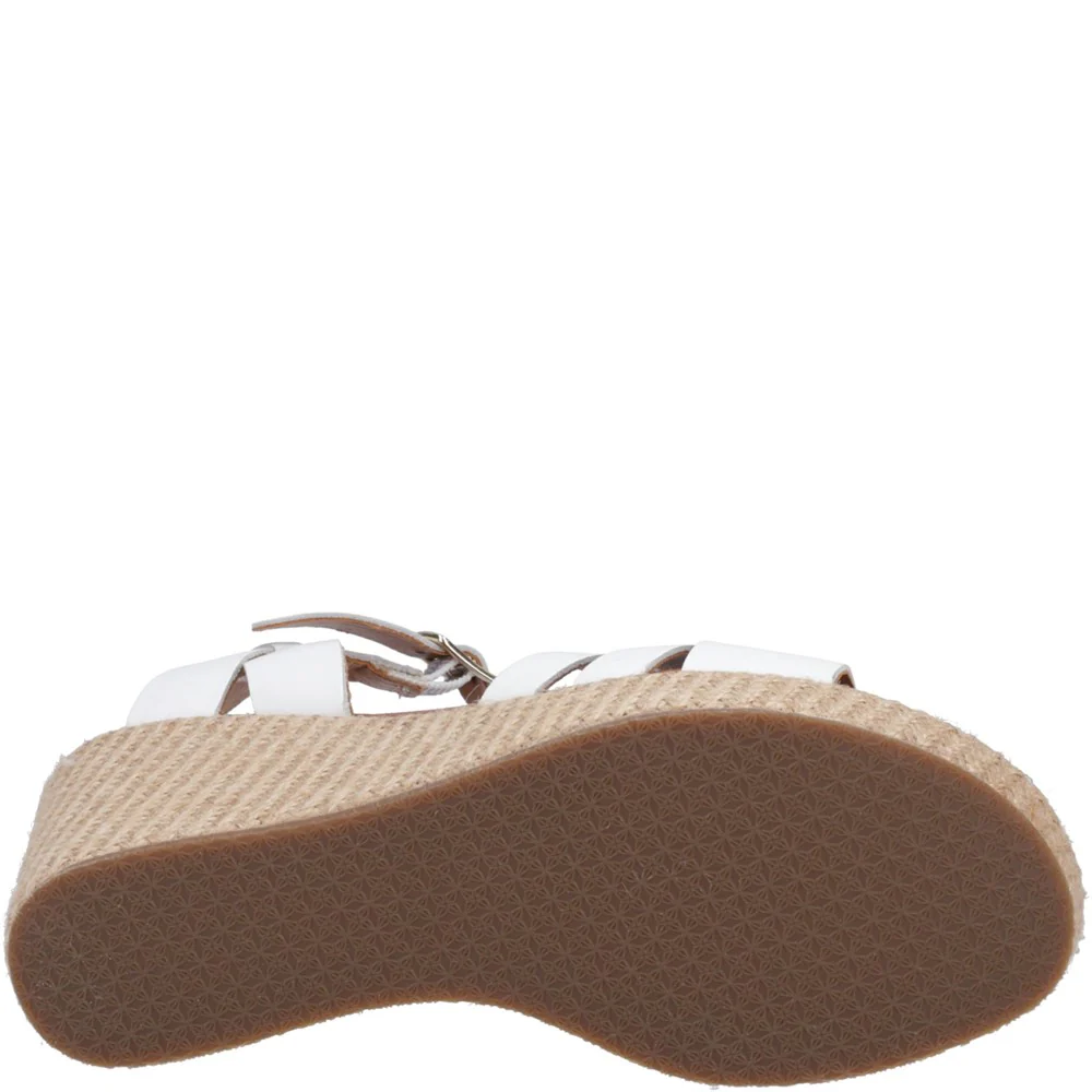 White Phoebe Wedge Sandals - Image 3