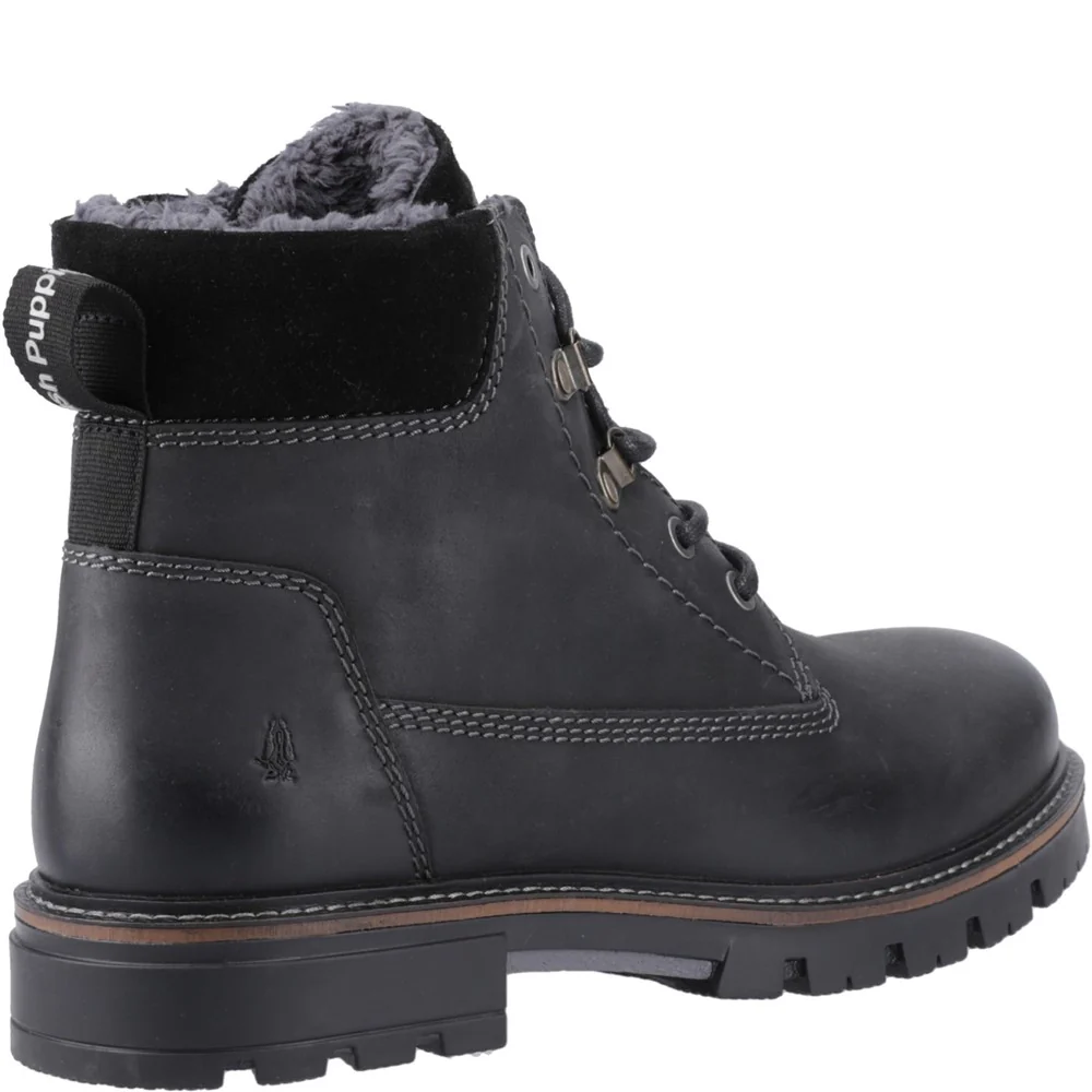 Black Pier Shearling Lace Boots - Image 2
