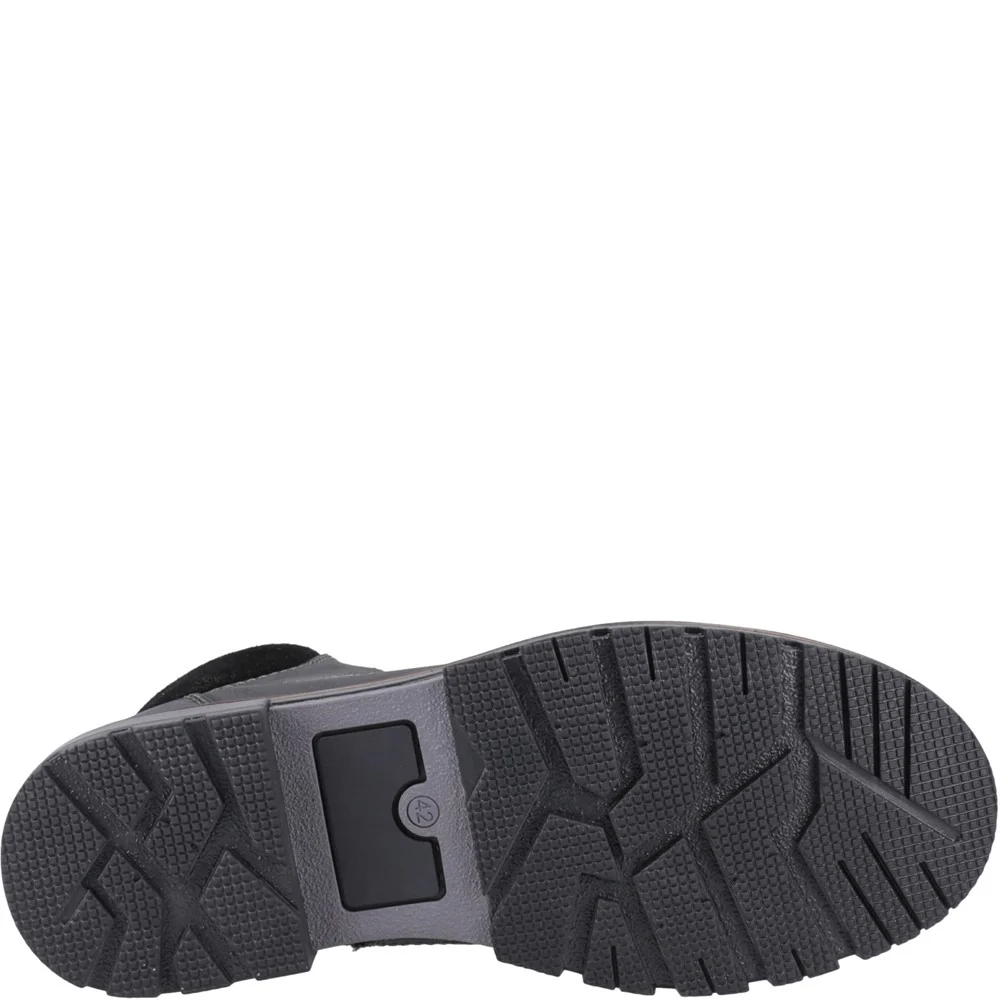 Black Pier Shearling Lace Boots - Image 3