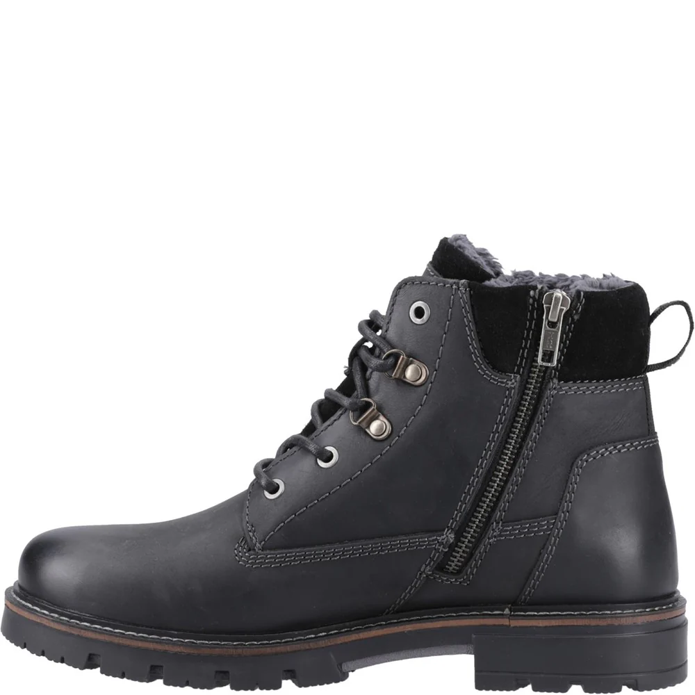 Black Pier Shearling Lace Boots - Image 4