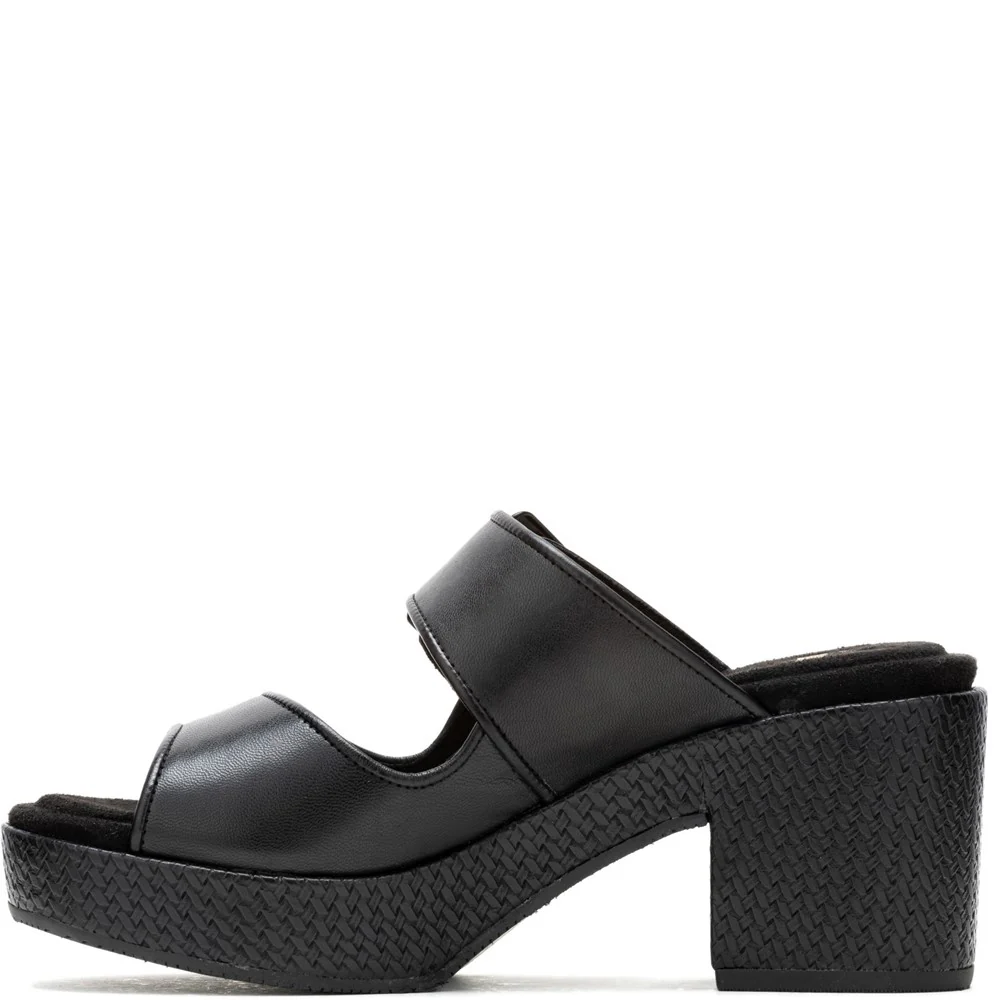 Black Poppy Buckle Slides - Image 5