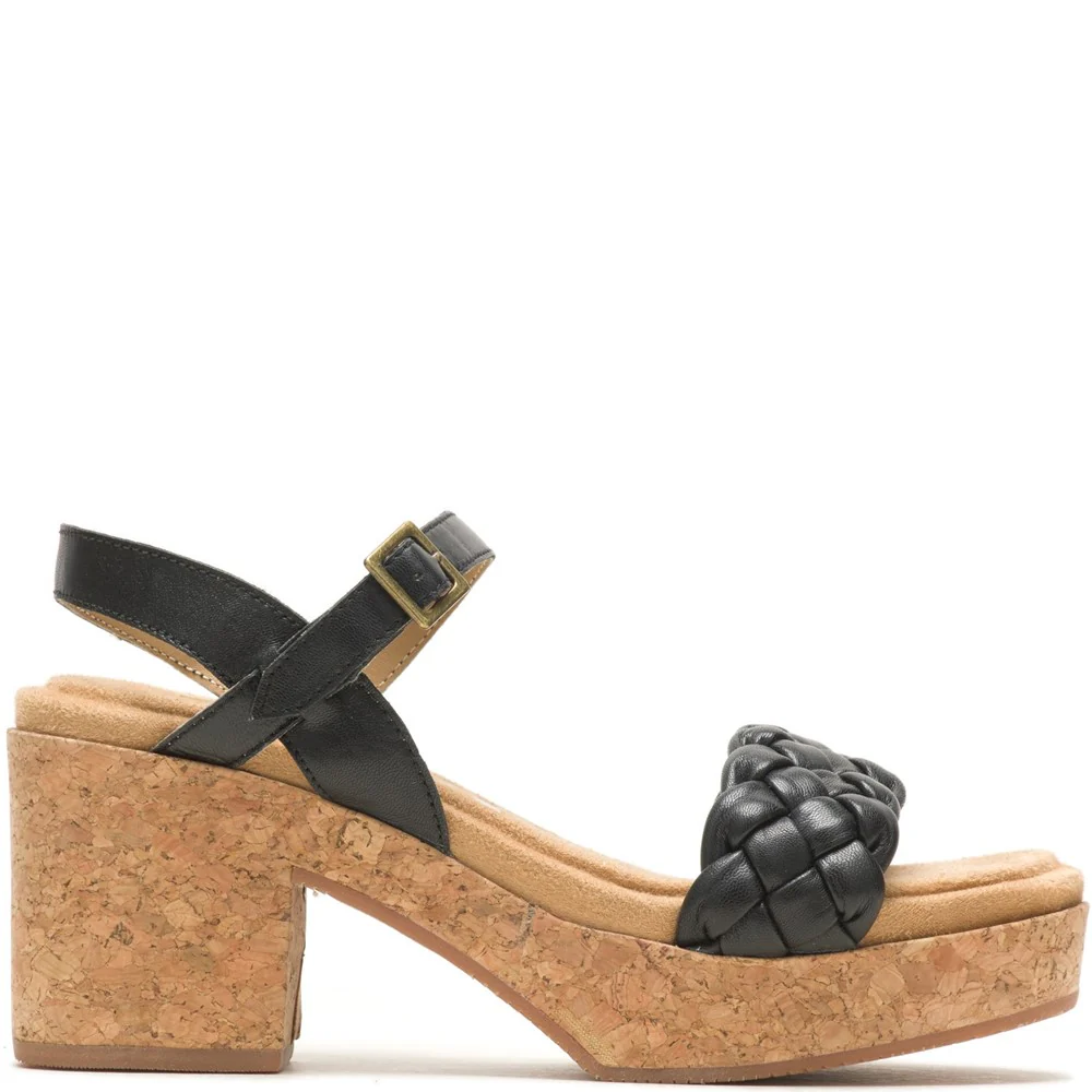 Black Poppy Quarter Strap Sandals - Image 6