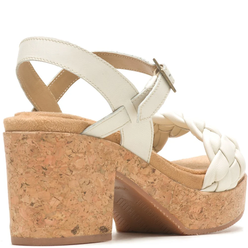 Cream Poppy Quarter Strap Sandals - Image 2