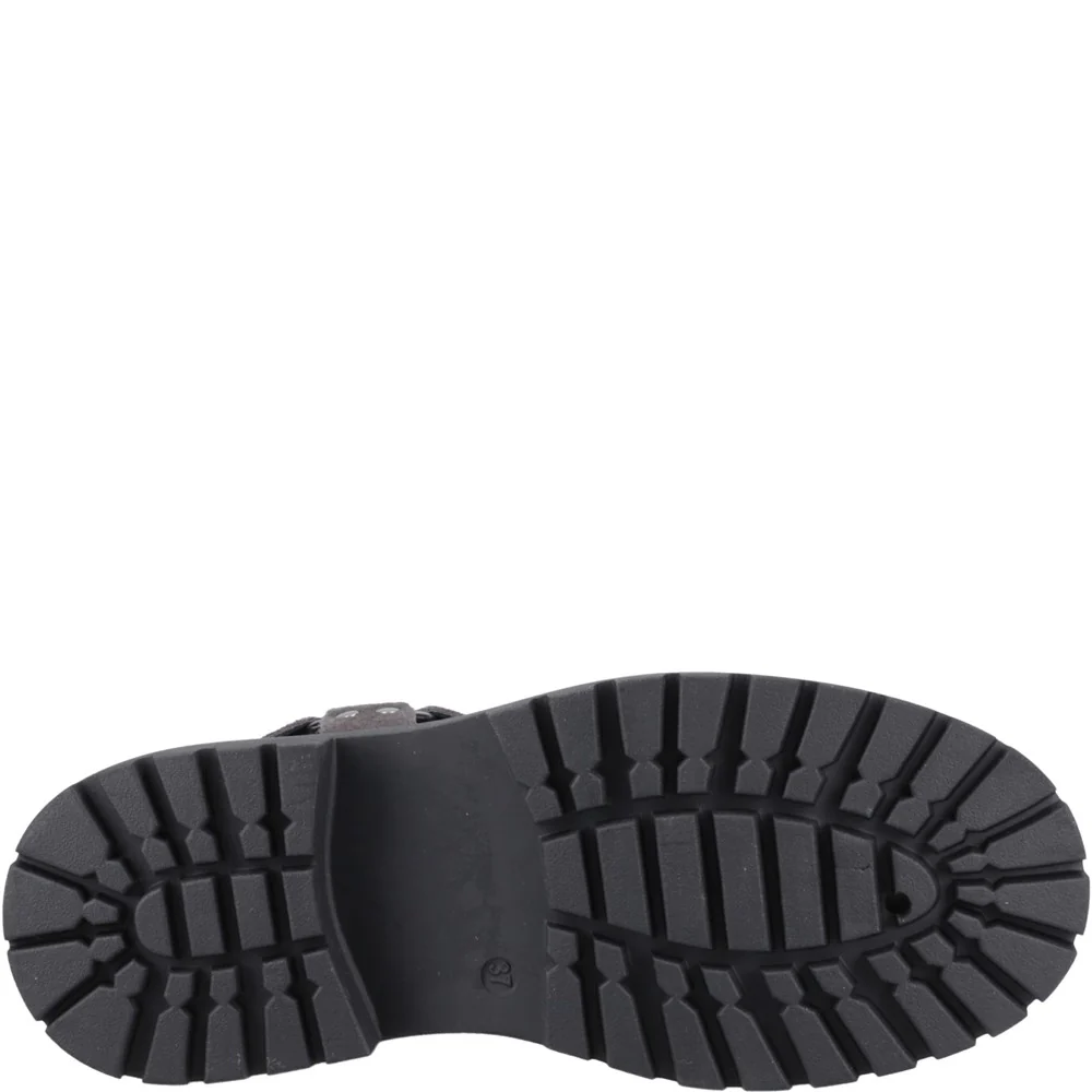 Charcoal Raye Buckle Suede Boots - Image 3