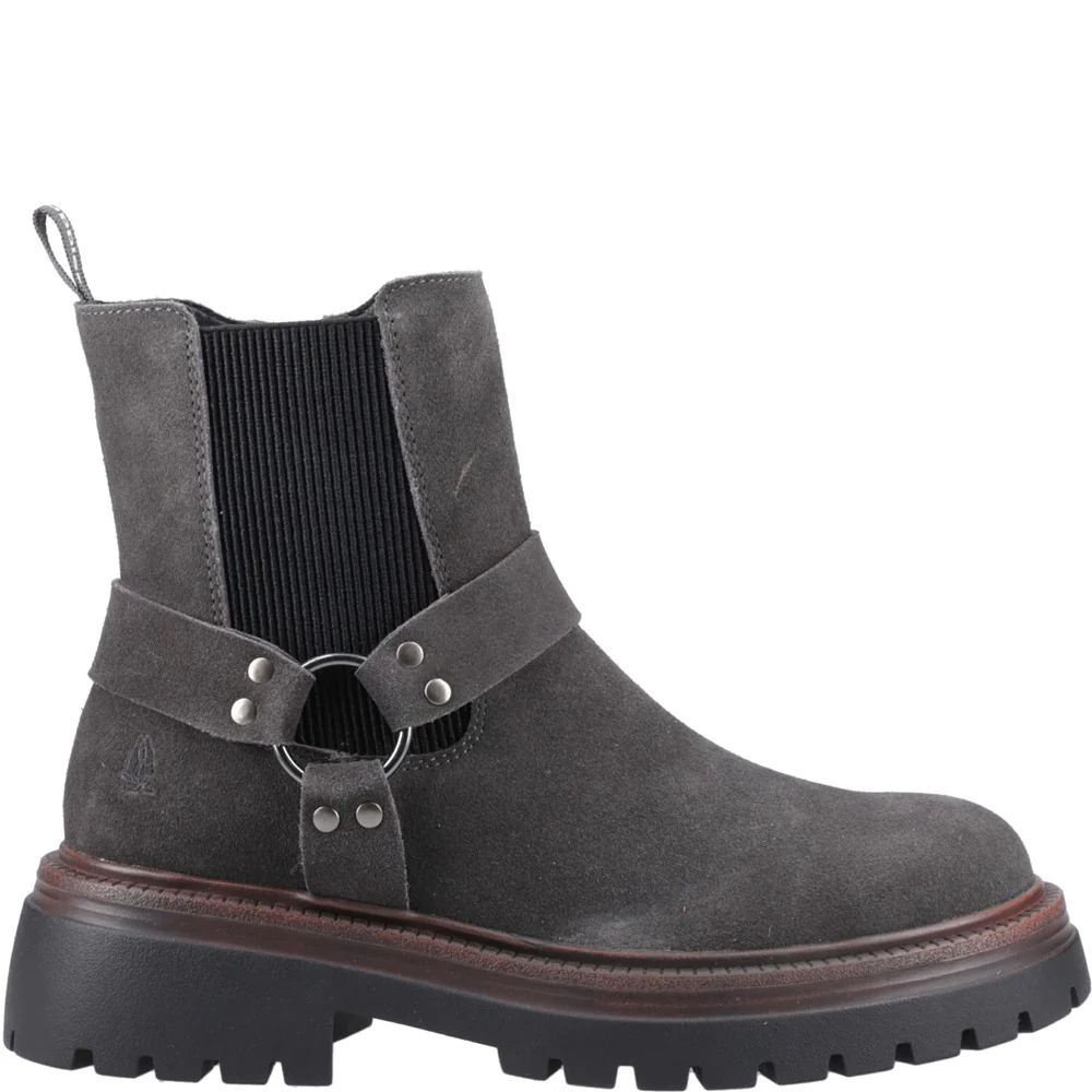 Charcoal Raye Buckle Suede Boots - Image 5