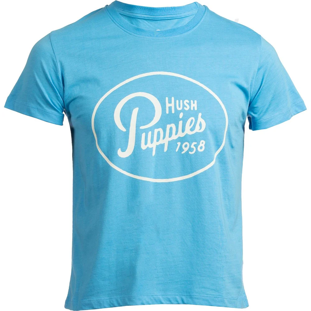 Blue Retro Script Ladies T-Shirt - Image 4