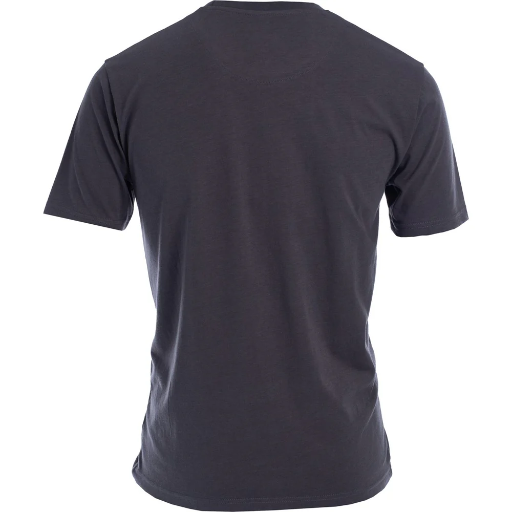 Charcoal Retro Script Mens T-Shirt - Image 2