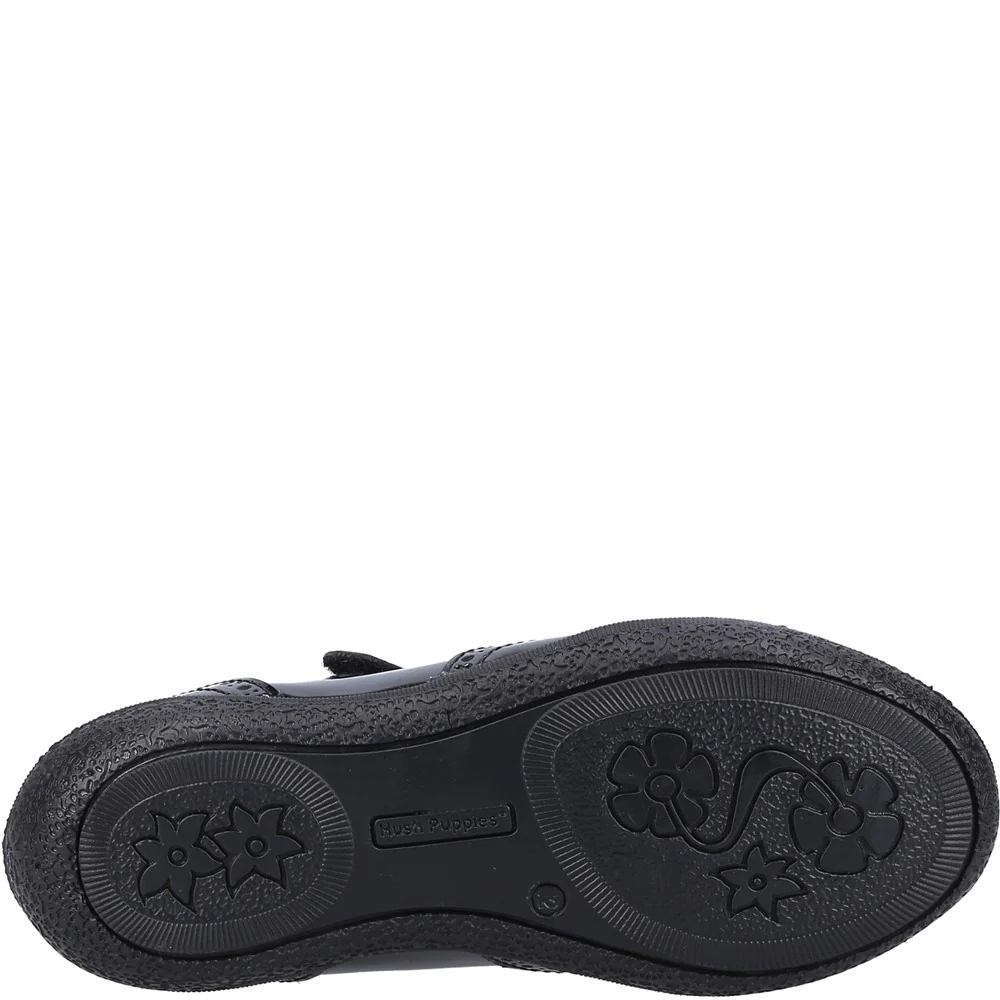 Black Patent Rina Patent Senior School Shoes - Image 3