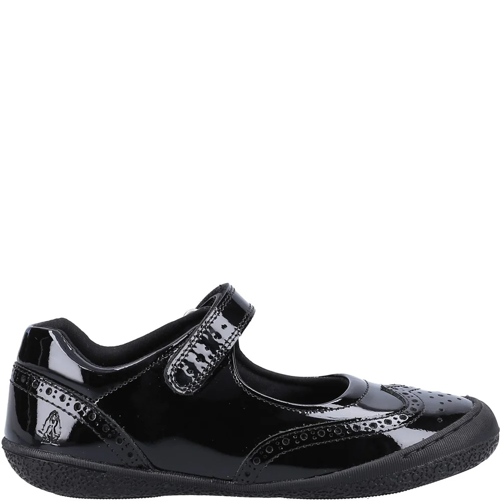 Black Patent Rina Patent Senior School Shoes - Image 4