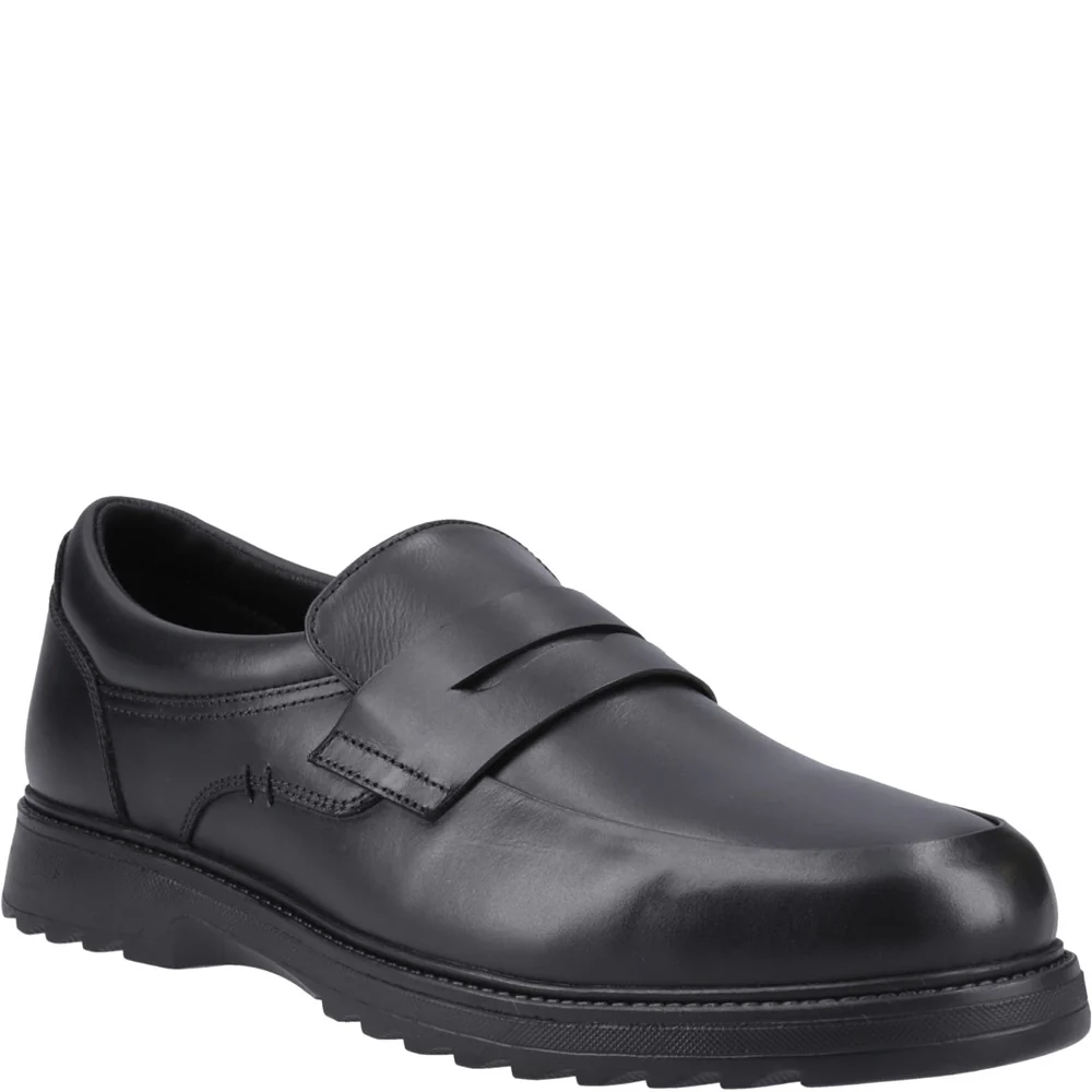 Black Rocco Senior School Shoes