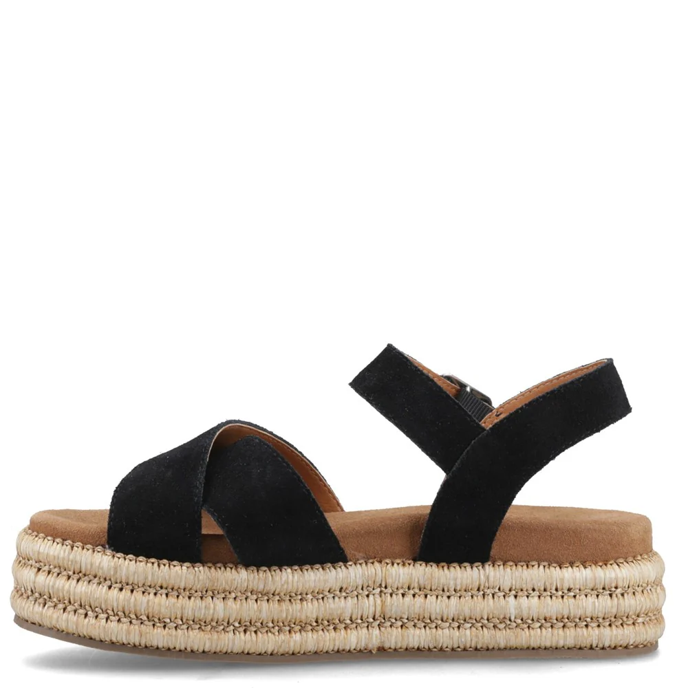 Black Rosa Rafia Sandals - Image 5