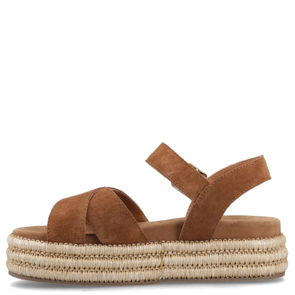 Tan Rosa Rafia Sandals - Image 5
