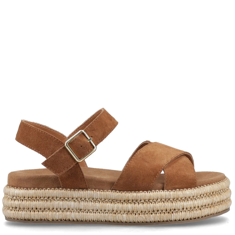 Tan Rosa Rafia Sandals - Image 6