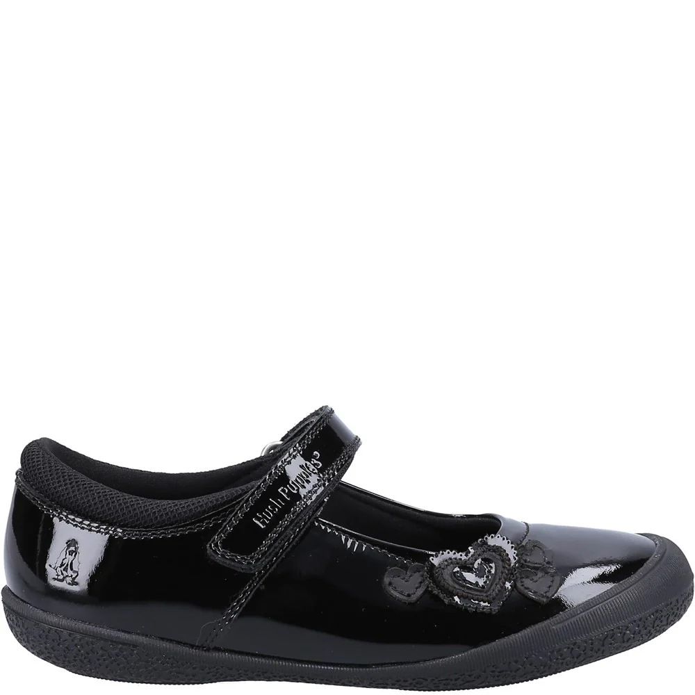 Black Rosanna Infant Patent School Shoes - Image 4
