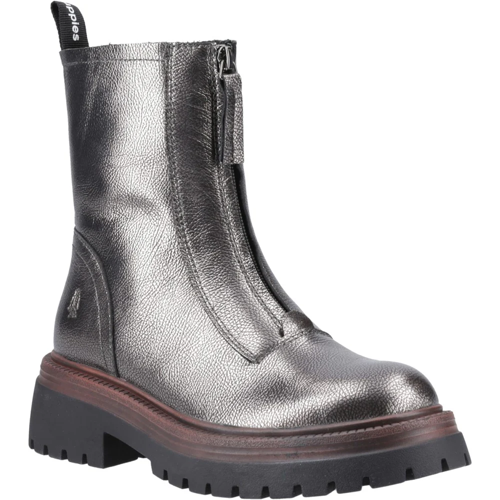 Pewter Roxanna Zip Boots