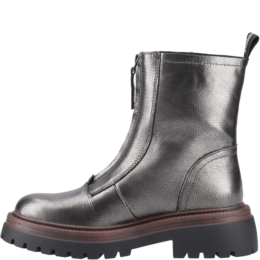 Pewter Roxanna Zip Boots - Image 4