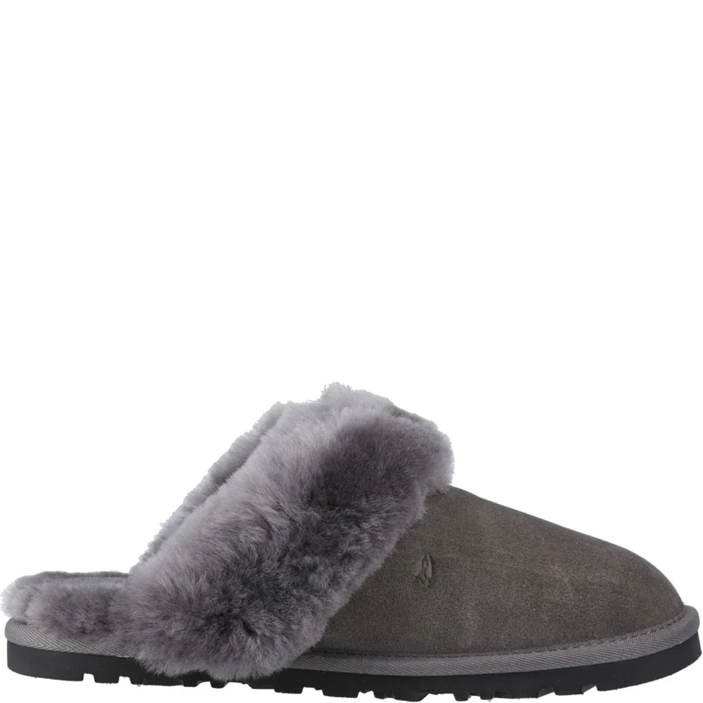 Grey Samantha Mule Slippers - Image 5