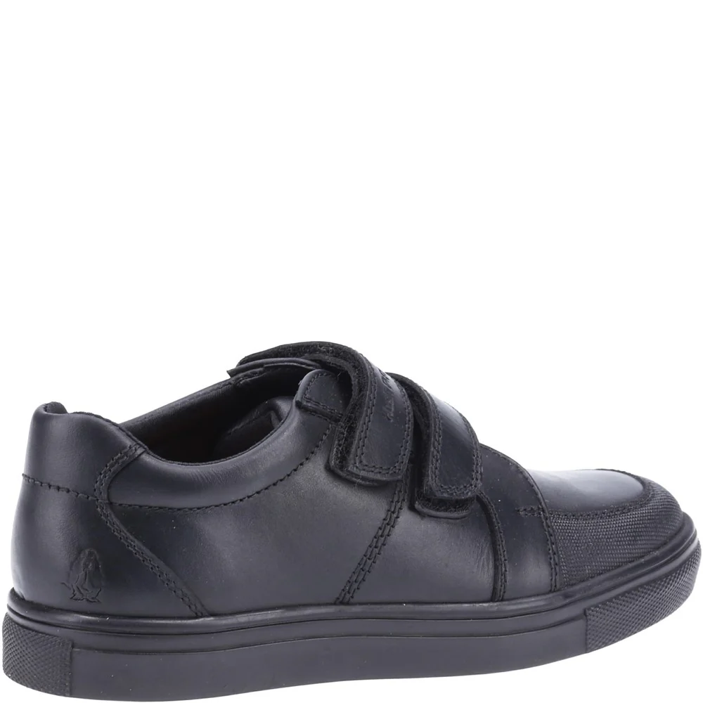 Black Santos Senior School Shoes - Image 2