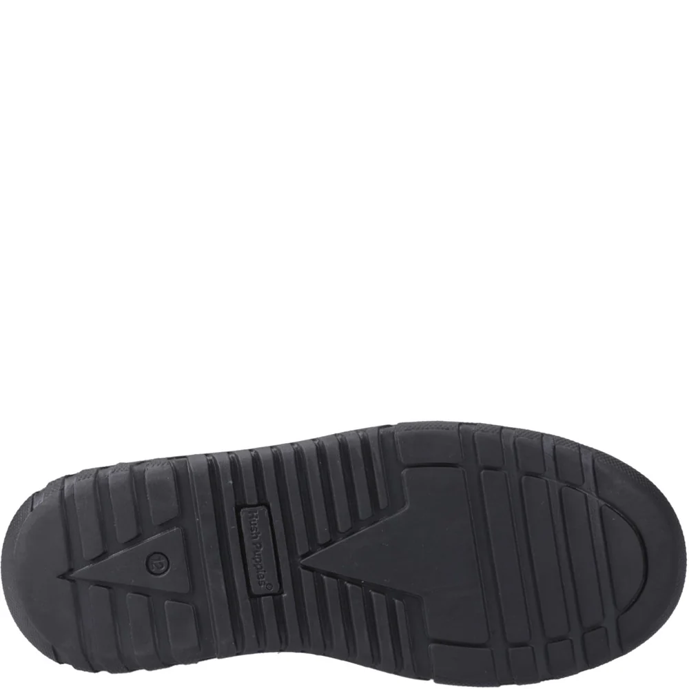 Black Slip Sergio Senior School Shoes - Image 3