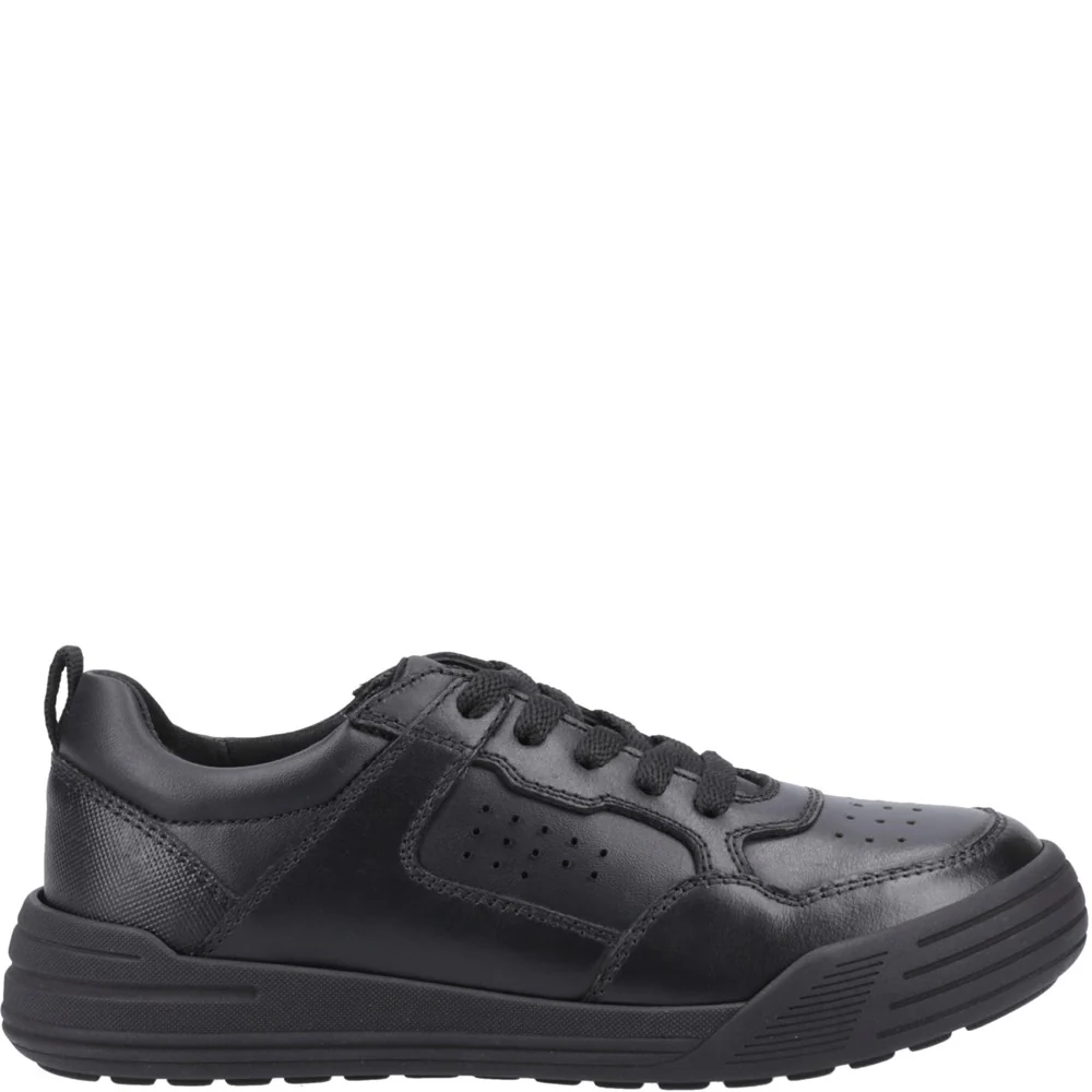 Black Shane Junior School Shoes - Image 5