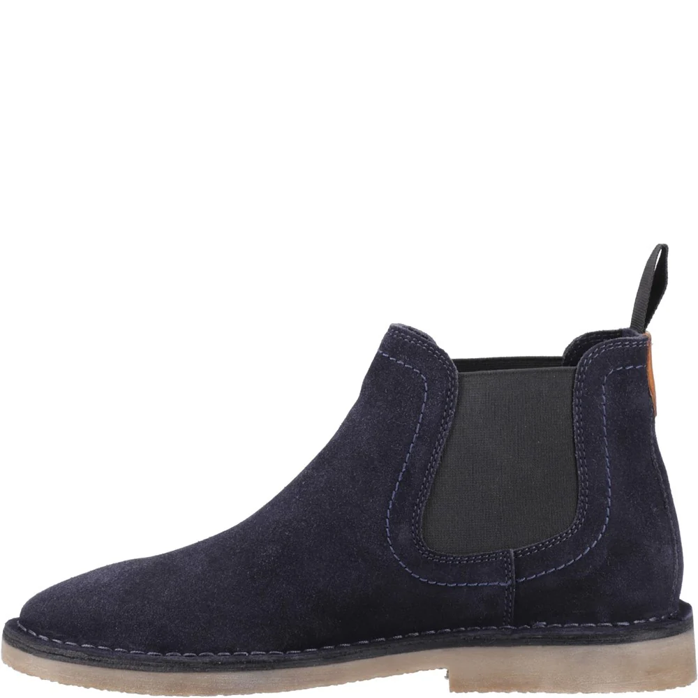 Navy Shaun Suede Chelsea Boots - Image 4