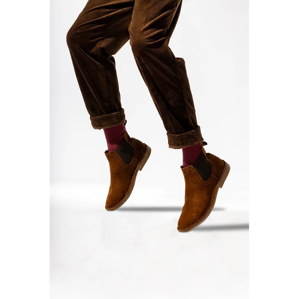 Tan Shaun Suede Chelsea Boots - Image 5