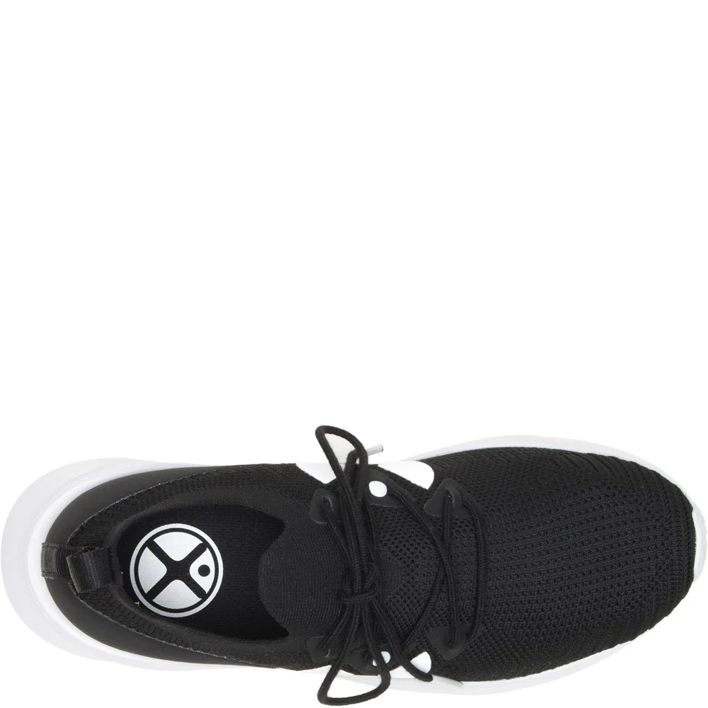 Black/White Spark Lace-Up Trainers - Image 5