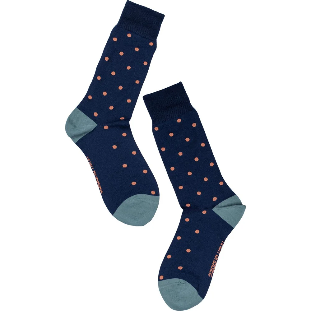 Blue Spots Mens Socks - Image 2