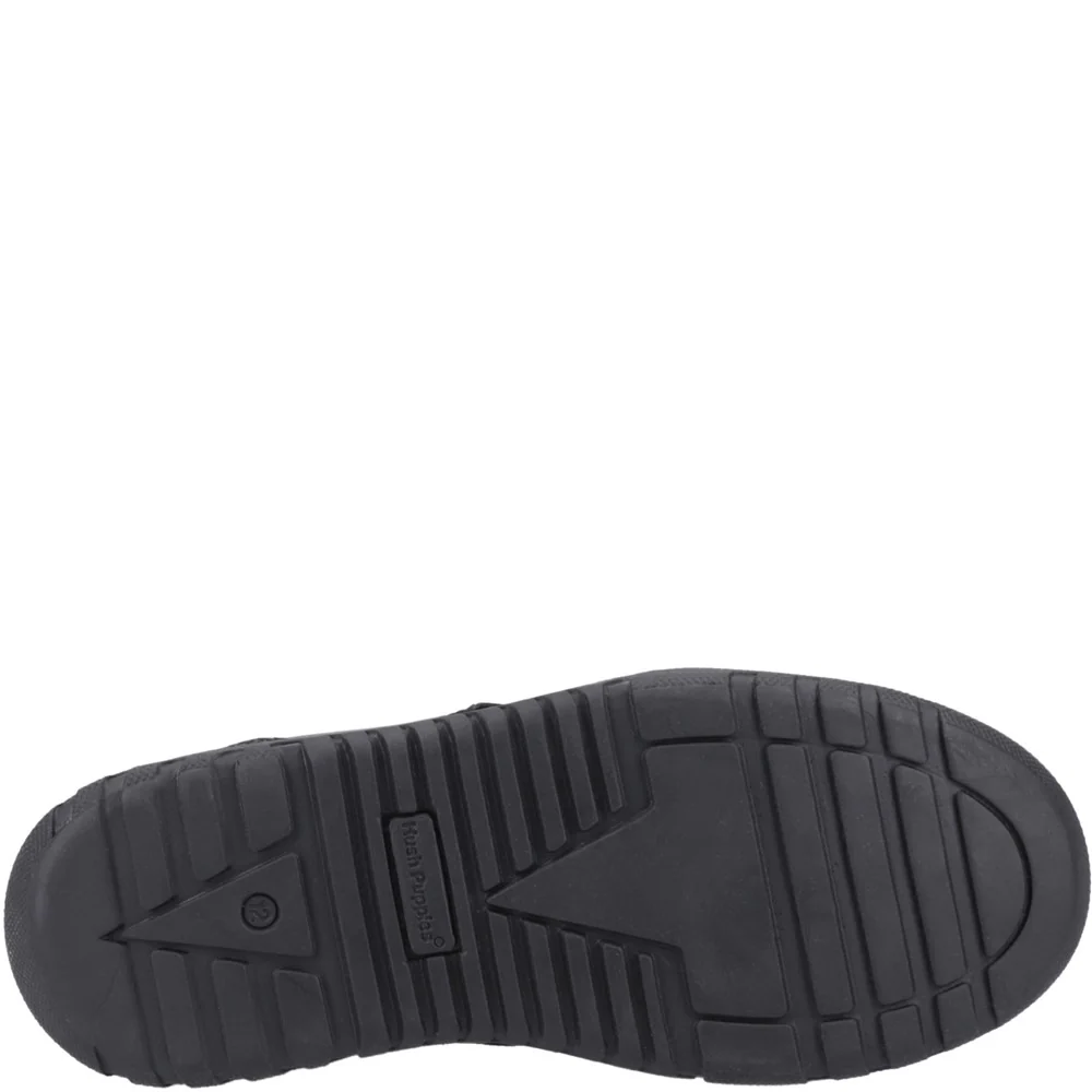 Black Steven Senior School Shoes - Image 3