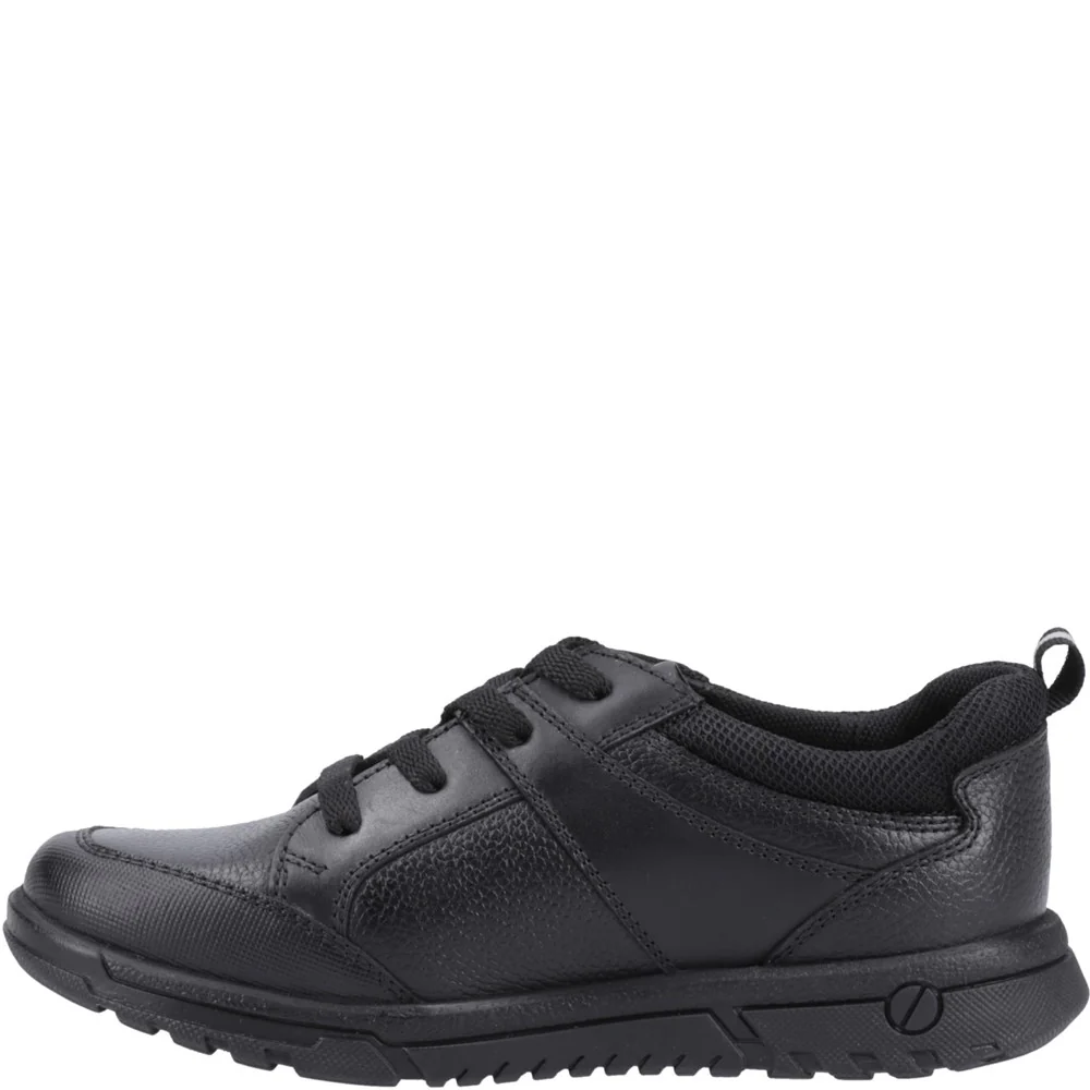 Black Steven Senior School Shoes - Image 4