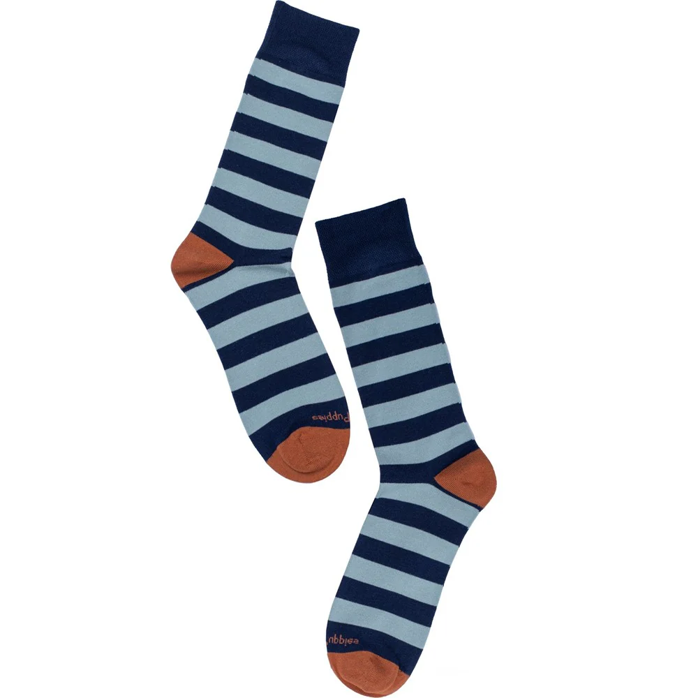 Blue Stripe Mens Socks - Image 2