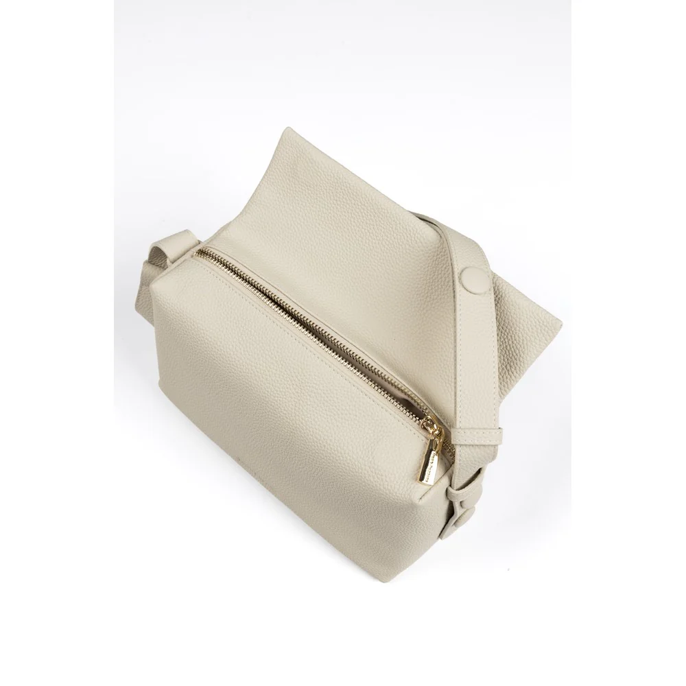 Cream Tamara Leather Handbag - Image 4