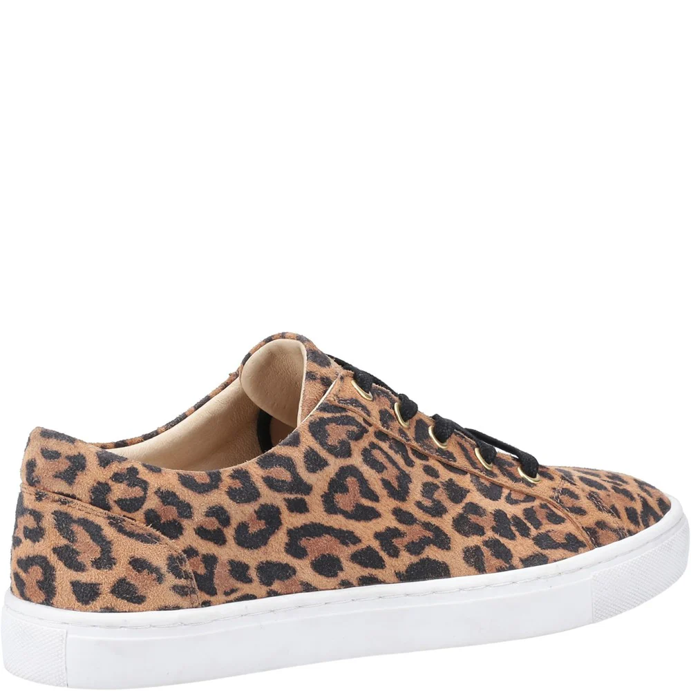 Leopard Print Tessa Lace-Up Trainers - Image 2