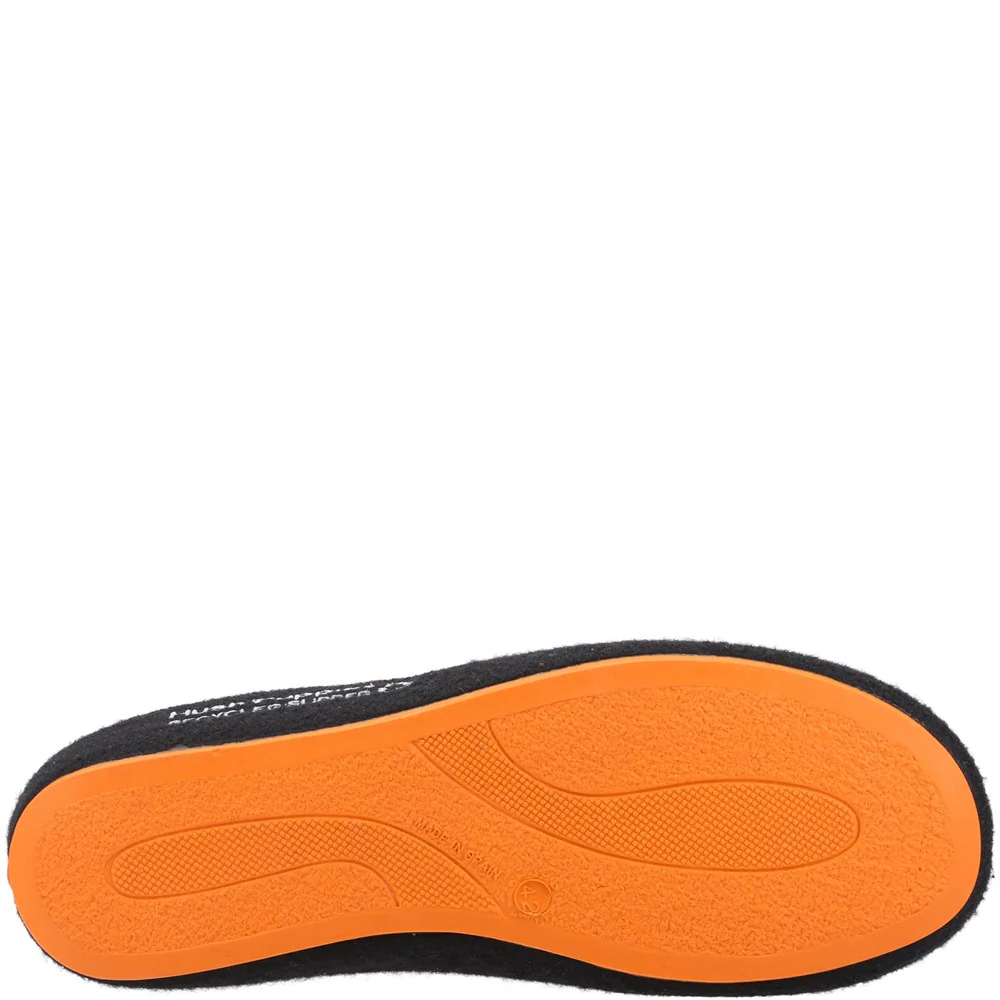 Black/Orange Mens Recycled Good Slippers - Image 3