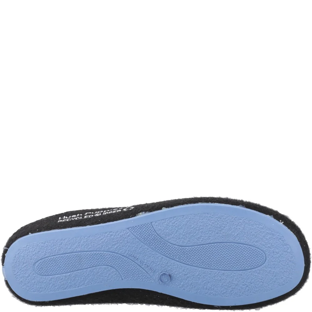 Black/Purple Mens Recycled Good Slippers - Image 3