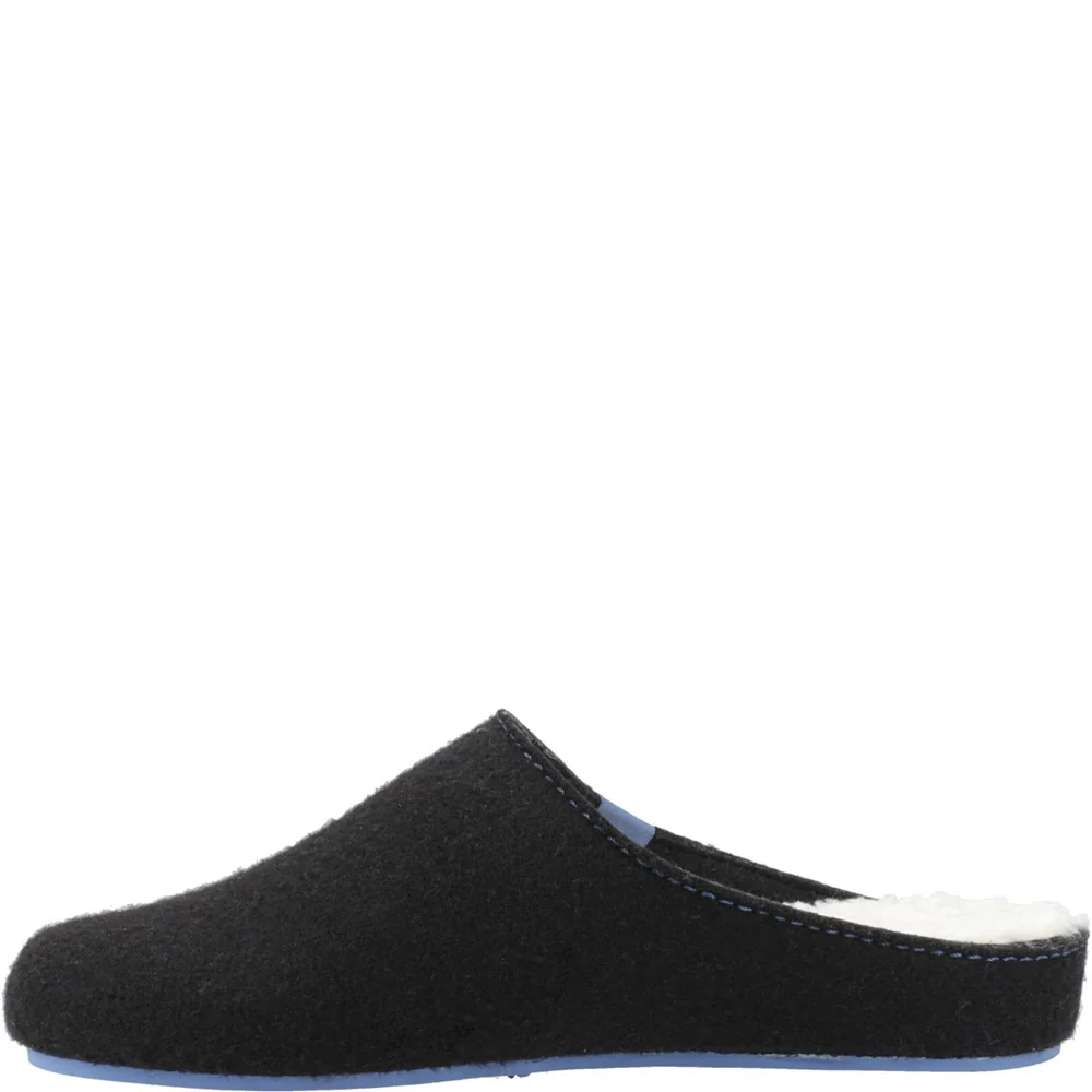 Black/Purple Mens Recycled Good Slippers - Image 4